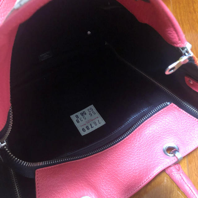 バーバラリール レザー 2WAY トートバッグ ピンク レディースのバッグ(トートバッグ)の商品写真