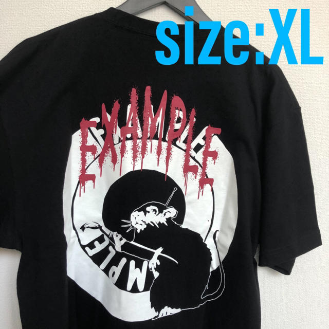 【黒/XL】BRANDALISED BANKSY ROUND LOGO TEE