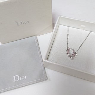 クリスチャンディオール(Christian Dior)の【美品】Christian Dior ロゴ ネックレス (ネックレス)