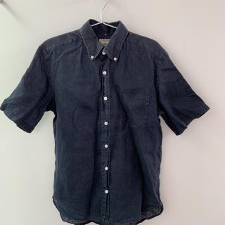 ユナイテッドアローズグリーンレーベルリラクシング(UNITED ARROWS green label relaxing)の半袖シャツ メンズ グリーンレーベル ネイビー(シャツ)