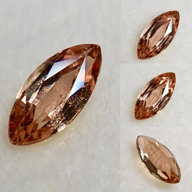 希少な"サンセットカラー" 0.36ct UP 天然パパラチァ サファイア レディースのアクセサリー(リング(指輪))の商品写真