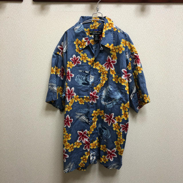 美品 ポルトガル製 旧タグ 01製 pataloha パタロハ アロハシャツ M