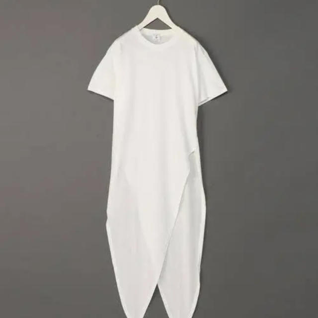 BEAUTY&YOUTH UNITED ARROWS(ビューティアンドユースユナイテッドアローズ)の6 roku ロク ビューティーアンドユース 結びカットソー ワンピース レディースのトップス(Tシャツ(半袖/袖なし))の商品写真