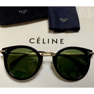 セリーヌ(celine)の美品☆セリーヌ☆サングラス☆ブラック×ゴールド(サングラス/メガネ)