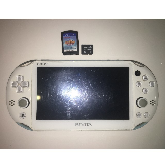 携帯用ゲーム機本体PSVita  PCH-2000 本体 とパワプロ2016 メモリーカード付き