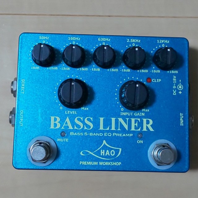 品質のいい HAO BASS LINER ベース用プリアンプ ベースエフェクター