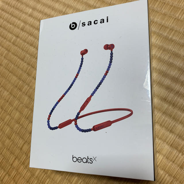 sacai x Beats BeatsX イヤフォン 青赤 国内正規品