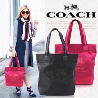 コーチ(COACH)の【新品未使用】 COACH コーチ ナイロン×本革レザートート  (トートバッグ)