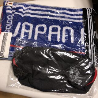 アディダス(adidas)の【adidas 】JFA マフラータオル と ポーチ セットで☆*:.(記念品/関連グッズ)