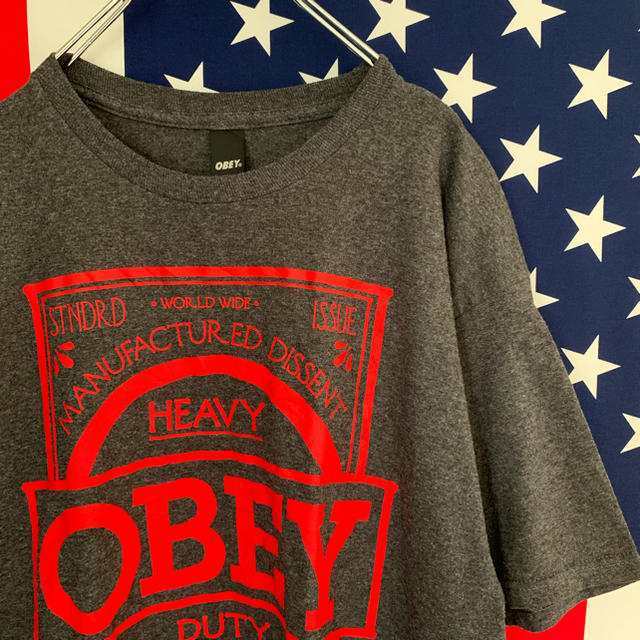 OBEY(オベイ)のUSA古着 オベイ Tシャツ L メンズのトップス(Tシャツ/カットソー(半袖/袖なし))の商品写真