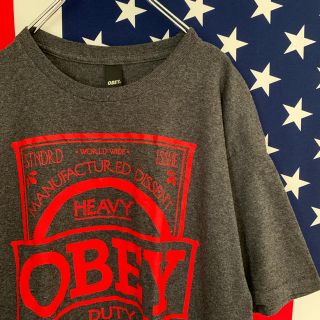 オベイ(OBEY)のUSA古着 オベイ Tシャツ L(Tシャツ/カットソー(半袖/袖なし))