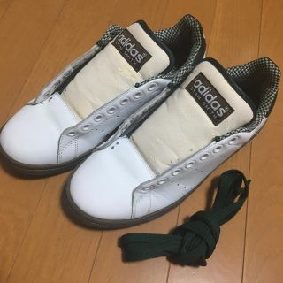 アディダス(adidas)のadidas STAN SMITH ホワイト×グリーン 25㎝(スニーカー)