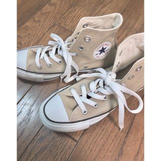 コンバース(CONVERSE)の値下げ！未使用 converse ベージュ(スニーカー)