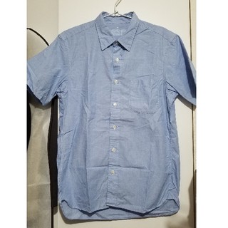 ムジルシリョウヒン(MUJI (無印良品))の無印良品　ブロードシャツ半袖　ブルー　Mサイズ(シャツ)