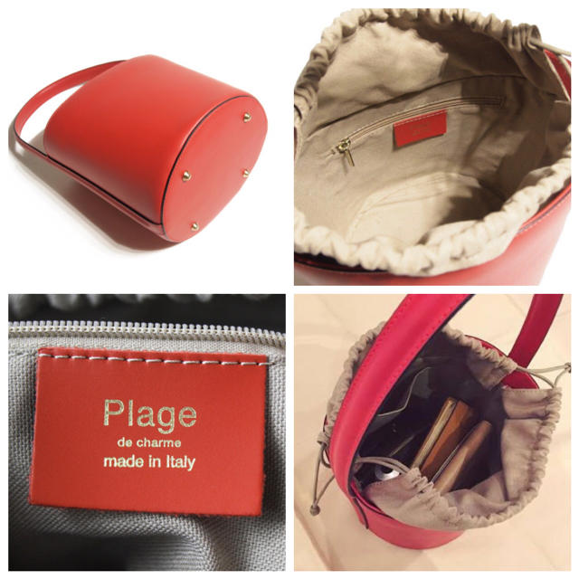 Plage(プラージュ)のPlage プラージュ バケツバッグ 赤 レディースのバッグ(ハンドバッグ)の商品写真
