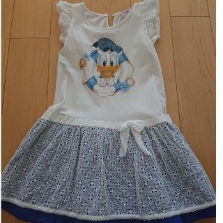 キッズ服女の子用(90cm~)モナリザ　ドナルド　ワンピース