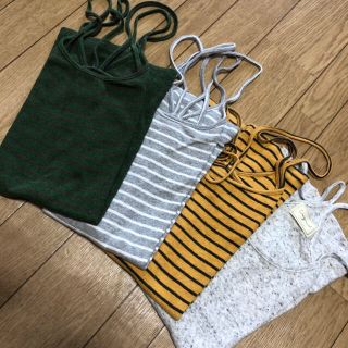 アングリッド(Ungrid)の4枚 BASICボーダーキャミソール ZARA moussy ユニクロ GU(キャミソール)