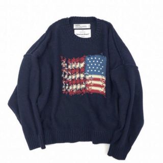 ジエダ(Jieda)のDAIRIKU Inside Out America Knit navy(ニット/セーター)