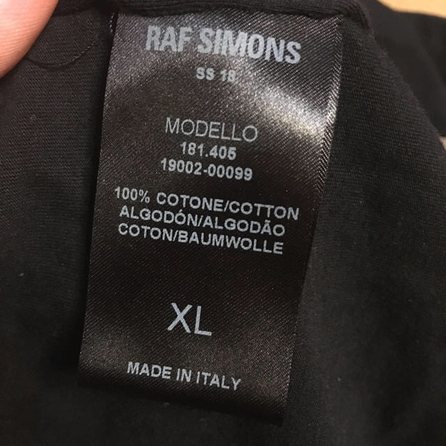 Raf Simons ラフシモンズ ノースリーブ ワンショルダー カットソー