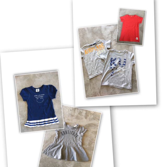 キッズ100〜110洋服セット キッズ/ベビー/マタニティのキッズ服女の子用(90cm~)(Tシャツ/カットソー)の商品写真