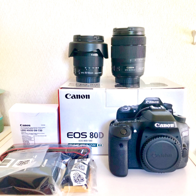 喜ばれる誕生日プレゼント Canon - canon eos 80D + レンズ2本セット