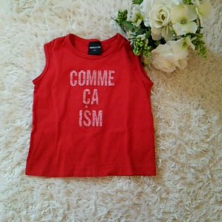 コムサイズム(COMME CA ISM)のコムサイズム赤のタンクトップ♪︎(Ｔシャツ)