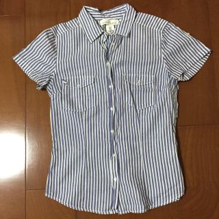 エイチアンドエム(H&M)のH&M ストライプシャツ(シャツ/ブラウス(半袖/袖なし))