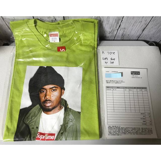 【新品未使用】希少色 supreme Nas Tee M Limeメンズ