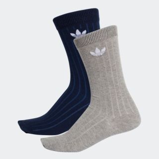 アディダス(adidas)の新品未使用　24～26㎝　ミッドリブ 2足組みクルーソックス
(ソックス)