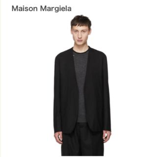 マルタンマルジェラ(Maison Martin Margiela)のMaison Margiela 18ss ノーカラージャケット ブラック 46(ノーカラージャケット)