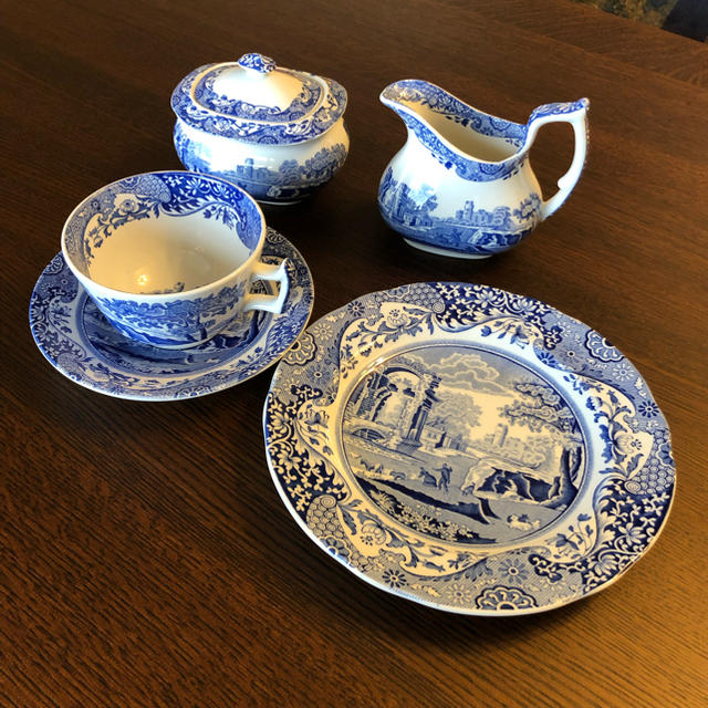 スポード Spode ブルーイタリアン ティータイムセット