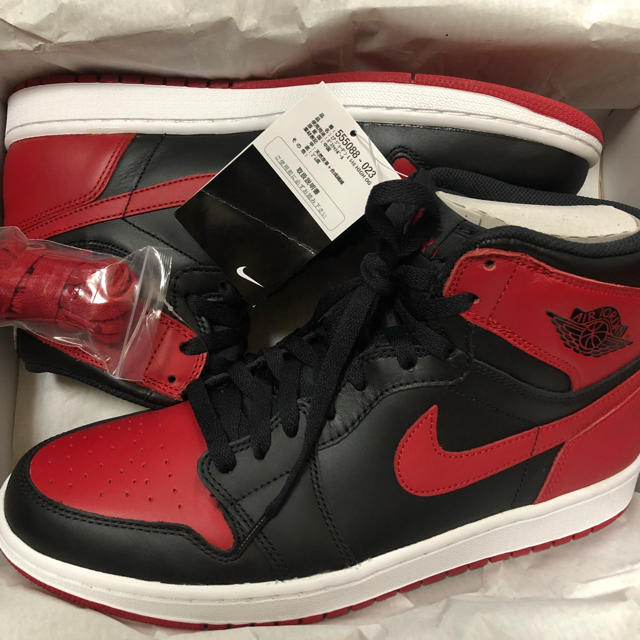 新品 AIR JORDAN 1 RETRO HIGH OG BRED 28.5