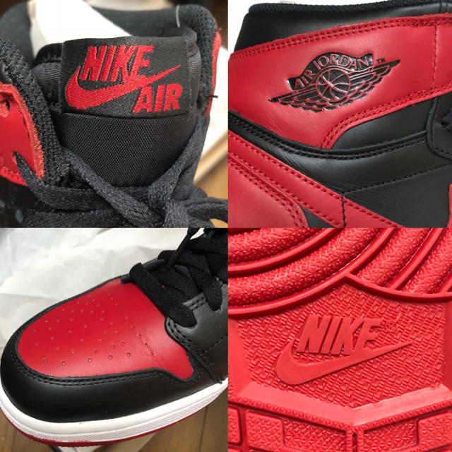 NIKE(ナイキ)の新品 AIR JORDAN 1 RETRO HIGH OG BRED 28.5 メンズの靴/シューズ(スニーカー)の商品写真