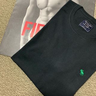 アバクロンビーアンドフィッチ(Abercrombie&Fitch)の☆アバクロ メンズワンポイントＵネックTシャツ☆Ｓ(Tシャツ/カットソー(半袖/袖なし))