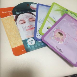 エチュードハウス(ETUDE HOUSE)のシートマスク５枚Set♥️おまけ付き(パック/フェイスマスク)