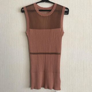 ルシェルブルー(LE CIEL BLEU)の【神崎恵さん】LE CIEL BLEU   Knit Tops  新品タグ付き＊(タンクトップ)