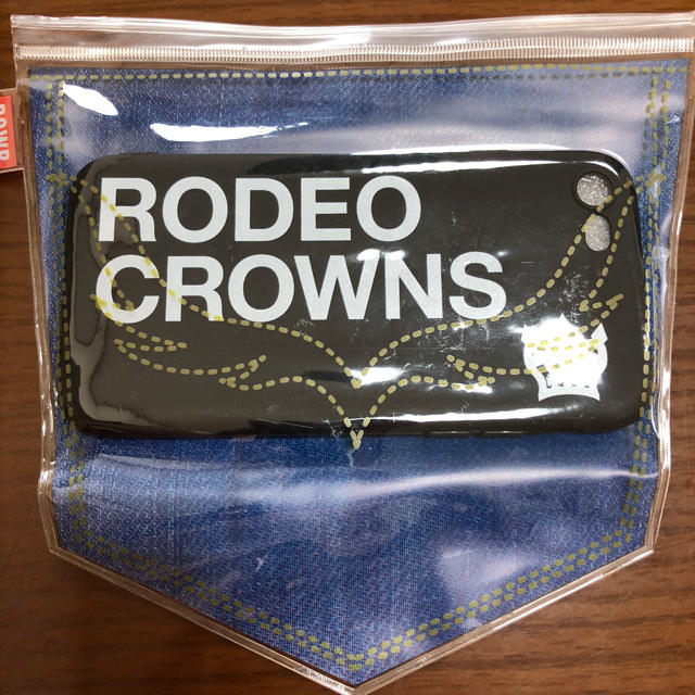 RODEO CROWNS WIDE BOWL(ロデオクラウンズワイドボウル)の新品 未使用 ロデオクラウンズ  iphone8  シリコンケース ブラック スマホ/家電/カメラのスマホアクセサリー(iPhoneケース)の商品写真