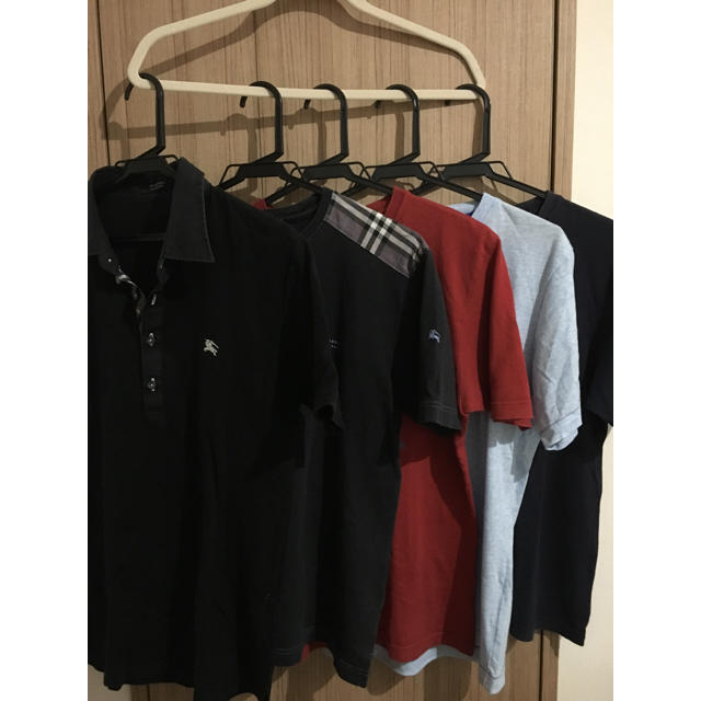 BURBERRY BLACK LABEL(バーバリーブラックレーベル)の5着セット。サイズ2。 メンズのトップス(Tシャツ/カットソー(半袖/袖なし))の商品写真