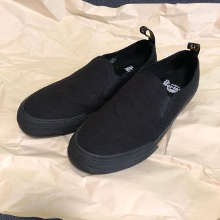 ドクターマーチン(Dr.Martens)の【中古】ドクターマーチン ローカット スリッポン ブラック 25.0cm(スニーカー)