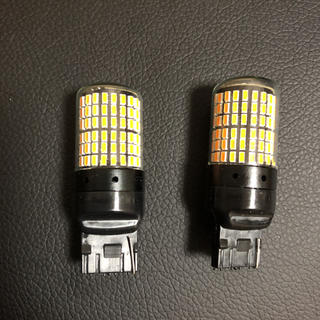 2個セット LEDウインカー アンバー ハイフラキャンセラー内蔵 T20(汎用パーツ)