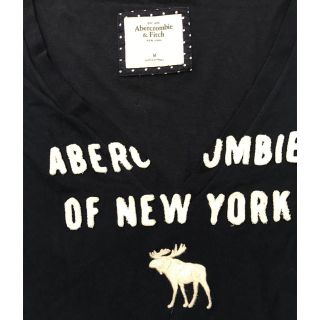 アバクロンビーアンドフィッチ(Abercrombie&Fitch)のアバクロ★長袖 Vネックネイビー M(Tシャツ(長袖/七分))