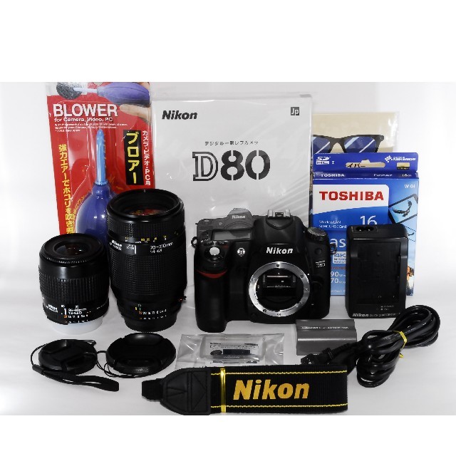 ❤Wi-Fi付き♪＆通常撮影〜望遠撮影までOK！！❤Nikon ニコン D80