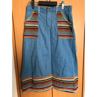 チチカカ(titicaca)のチチカカ   アジアンデニムスカート 新品(ロングスカート)