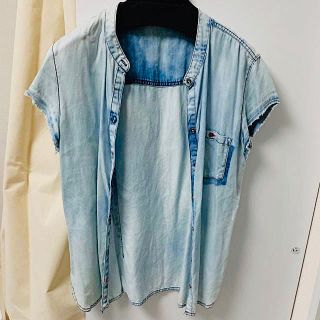 ザラ(ZARA)のZARA Organic デニムシャツ(シャツ/ブラウス(半袖/袖なし))