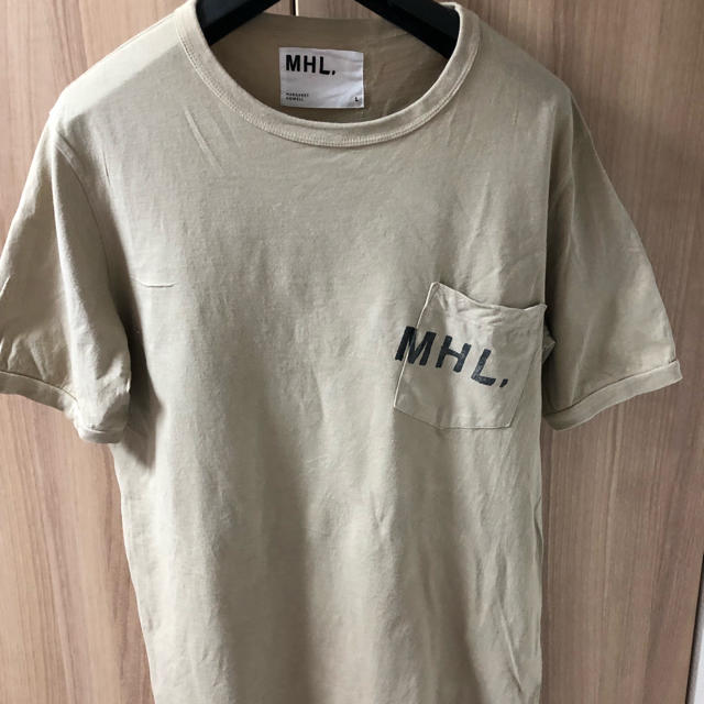 MARGARET HOWELL(マーガレットハウエル)の【値下げ】MHL. Tシャツ ベージュ メンズのトップス(Tシャツ/カットソー(半袖/袖なし))の商品写真