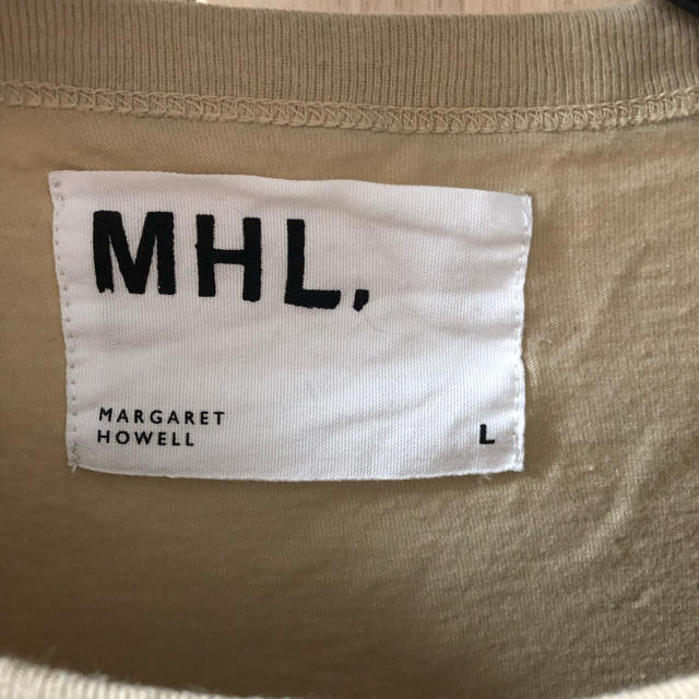 MARGARET HOWELL(マーガレットハウエル)の【値下げ】MHL. Tシャツ ベージュ メンズのトップス(Tシャツ/カットソー(半袖/袖なし))の商品写真