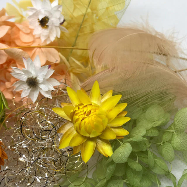 ビタミンカラー花材セット ハンドメイドのフラワー/ガーデン(プリザーブドフラワー)の商品写真
