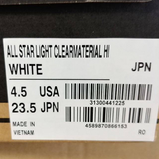 CONVERSE(コンバース)のCONVERSE ALL STAR LIGHT CLEARMATERIAL HI メンズの靴/シューズ(スニーカー)の商品写真