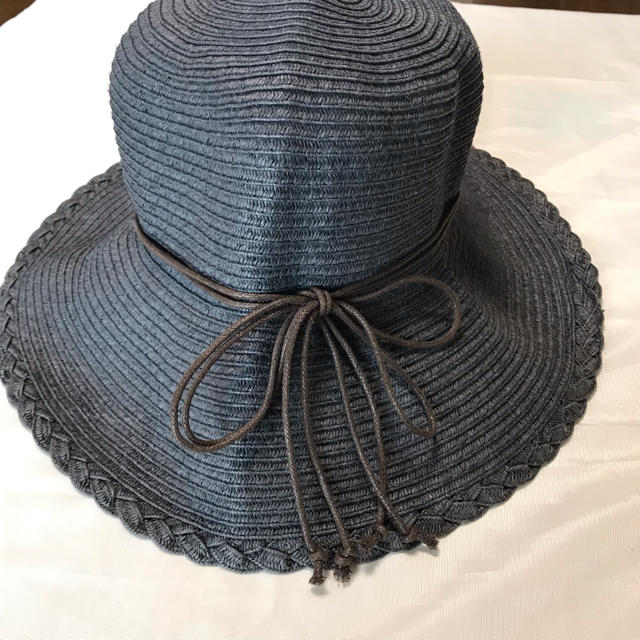 ☆ ベーパー 帽子❣️ネイビー❣️57.5センチ レディースの帽子(麦わら帽子/ストローハット)の商品写真