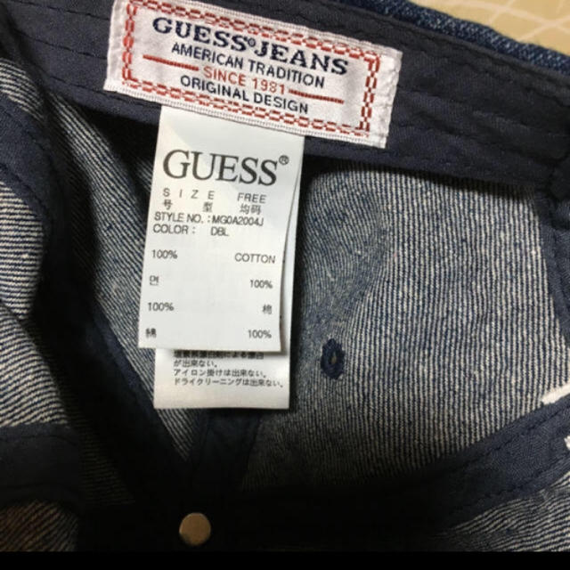 GUESS(ゲス)のゲス デニムキャップ ユニセックス レディースの帽子(キャップ)の商品写真